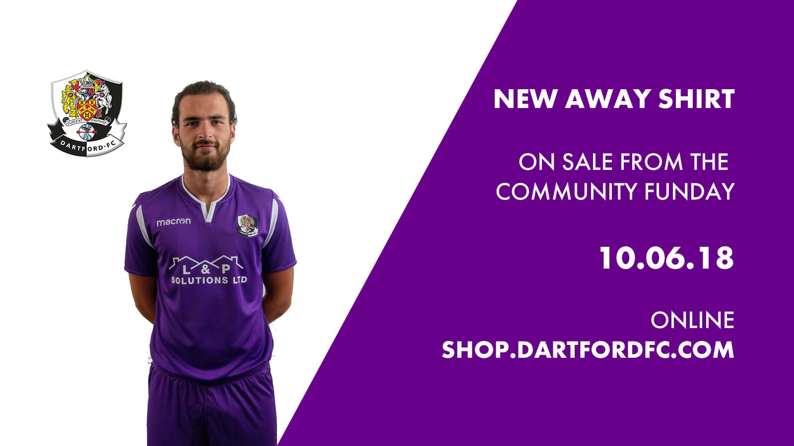 Dartford FC New Away Shirt